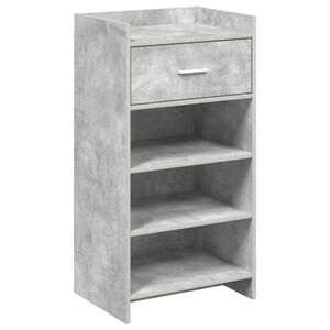 vidaXL Omara za čevlje Betonsko siva 48 x 36 x 92 cm Inženirski les