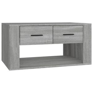 vidaXL Klubska mizica siva sonoma 80x50x40 cm inženirski les