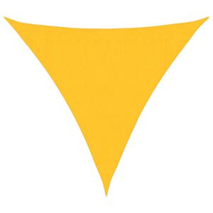 vidaXL Senčno jadro 160 g/m&sup2; rumeno 3,6x3,6x3,6 m HDPE