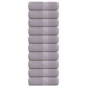 vidaXL Pralne brisače FROGN 10 kosov sive 30x30 cm 360 g/m&sup2;