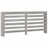 vidaXL Pokrov za radiator siv sonoma 175x20x82 cm inženirski les