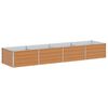 vidaXL Vrtna visoka greda Svetlo rjava 320 x 80 x 45 cm