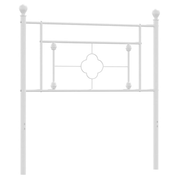 vidaXL Kovinsko nadomestno vzglavje belo 90 cm