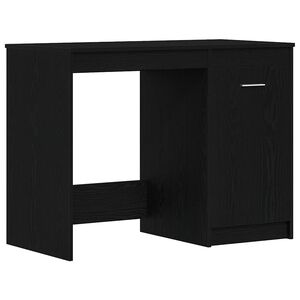 vidaXL Miza Črna Orehovina 100 x 50 x 76 cm Inženirski les