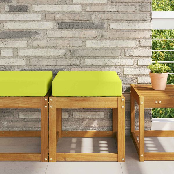 vidaXL Zunanja sedežna blazina Zelena 40 x 40 x 8 cm 100% poliester