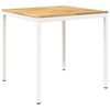 vidaXL Vrtni Bar Miza NAARDEN Bela 110 x 108,5 x 105 cm