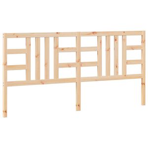 vidaXL Posteljno vzglavje 206x4x100 cm trdna borovina