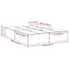vidaXL Konstrukcija postelje Bela 150 x 200 cm Konstruiran les
