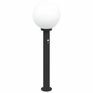 vidaXL Stebriček s senzorjem 80 cm črne barve IP44
