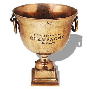 vidaXL Pokal za Hlajenje &Scaron;ampanjca Baker Rjave Barve