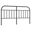 vidaXL Kovinsko nadomestno vzglavje črno 160 cm