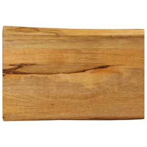 vidaXL Mizna plo&scaron;ča 50x40x2,5 cm naraven rob trden mangov les