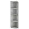vidaXL Kotna polica 4 ravni 41,5 x 41,5 x 143 cm Inženirski les