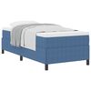 vidaXL Boxspring postelja Modra 90 x 200 cm Žametna tkanina