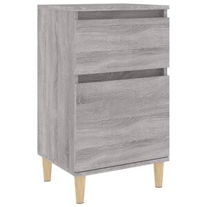 vidaXL Nočna omarica siva sonoma 40x35x70 cm