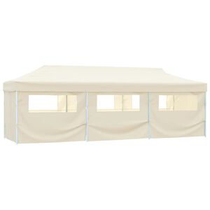 vidaXL Zložljiv pop-up &scaron;otor za zabave z 8 stranicami 870x291x315 cm krem