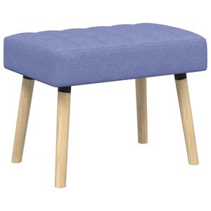 vidaXL Bench z kanalnim oblazinjenjem Jeans modra 60 x 40 x 45 cm