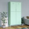 vidaXL Garderobna omara mint zelena 90x50x180 cm jeklo