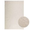 vidaXL Rug "ZIZUR" Cream 160x230 cm Juta videz Notranje in zunanje