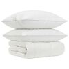 vidaXL 90% Gosji puh set odej FULDA 3 kos 200 x 220 cm 210 GSM Bela