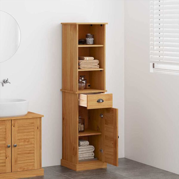 vidaXL Komplet pohi&scaron;tva za kopalnico VIGO 2 pcs Rjava in medena rjava