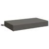 vidaXL Hrbtna blazina SOEST 100% poliester Siva 70 x 40 x 10 cm