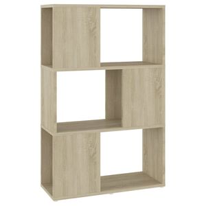 vidaXL Knjižna omara za razdelitev prostora sonoma hrast 60x24x94 cm