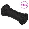 vidaXL Delovna vrv črna 8 mm 500 m polipropilen