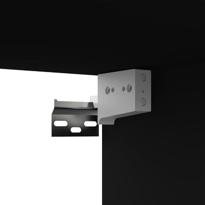 vidaXL Komplet TV omaric 4-delni črna iverna plošča
