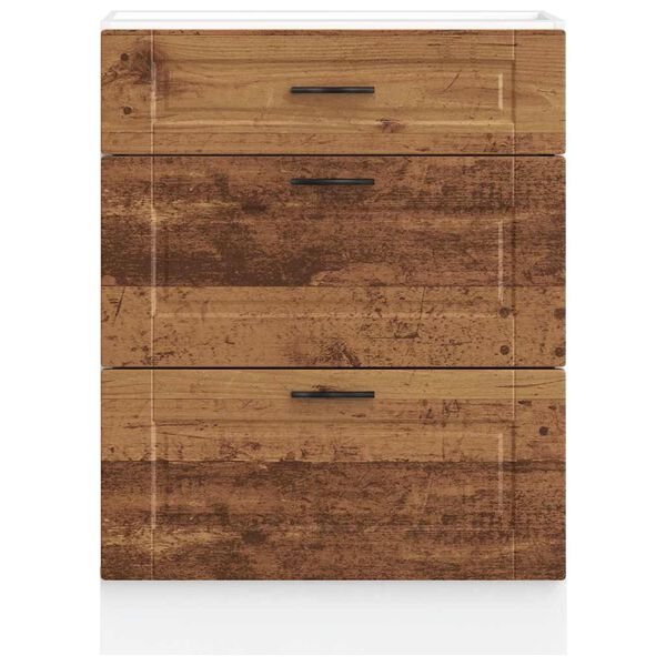 vidaXL Kuhinjska osnovna omarica Porto stari les inženirski les