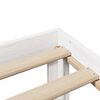 vidaXL Posteljni okvir z vzglavjem brez vzmetnice bel 100x200 cm