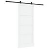 vidaXL Drsna vrata ORKDAL 93 x 211 cm Inženirski les Bela in črna