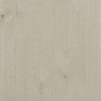 vidaXL Pisalna miza bela 113x50x75 cm trdna borovina