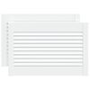 vidaXL Louvred vrata z vrati 2 kos Bela 69 x 49,4 cm Trdna borovina