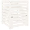 vidaXL Kompostnik bel 63,5x63,5x77,5 cm trdna borovina