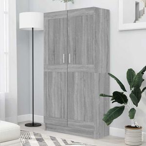 vidaXL Knjižna omara siva sonoma 82,5x30,5x150 cm inženirski les
