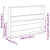vidaXL Regal za revije 2 pcs Star les 100 x 12 x 70 cm Konstruiran les