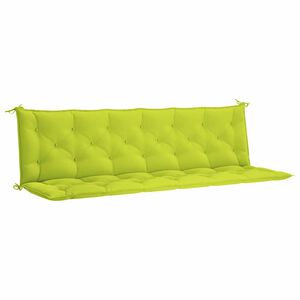 vidaXL Blazina za vrtno klop zelena 200x(50+50)x7 cm oxford tkanina