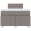vidaXL Box spring postelja z vzmetnico taupe 120x200 cm blago