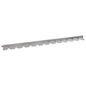 vidaXL Robovi trave 10 kos 102 x 4 x 4 cm Jeklo Srebrna