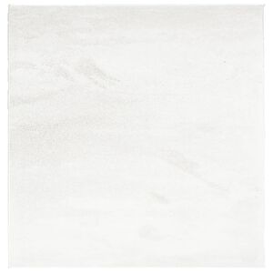 vidaXL Preproga OVIEDO s kratkimi vlakni krem 120x120 cm