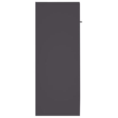 vidaXL Komoda siva 60x30x75 cm iverna plošča