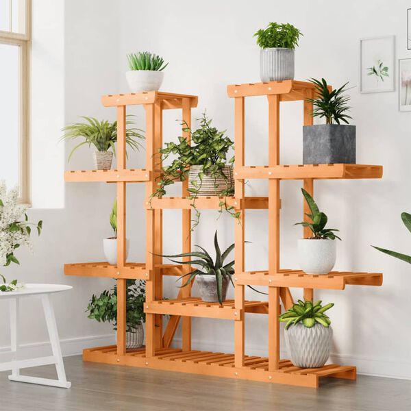 vidaXL Stojalo za rastline 110x25x110,5 cm trden les jelke