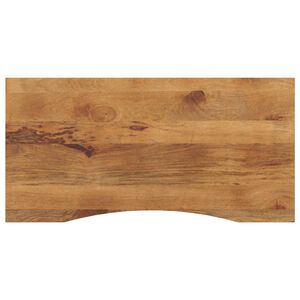 vidaXL Mizna plo&scaron;ča ukrivljena 120x50x2,5 cm trden mangov les