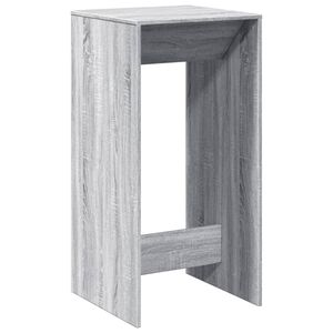 vidaXL Barska miza siva sonoma 51x50x103,5 cm inženirski les