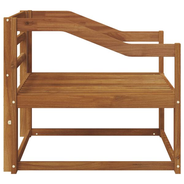 vidaXL Srednji zunanji kavč Masiven les akacije Naravna