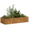 vidaXL Planter Rusty 200x80x40 cm Vremensko odporno jeklo