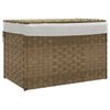 vidaXL Ko&scaron;ara za perilo s pokrovom 55,5x35x34 cm poli ratan