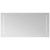 vidaXL LED kopalni&scaron;ko ogledalo Transparentno 40 x 20 cm kaljeno steklo