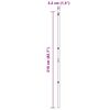 vidaXL Steber ograje. 7 pcs Zelena Jeklo